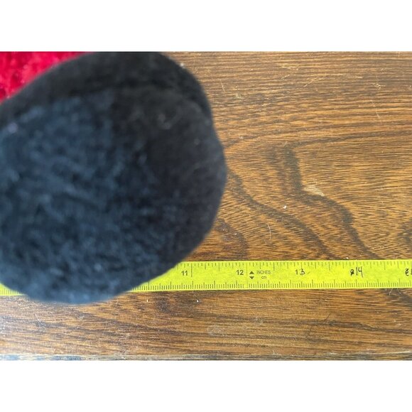 Santa Claus Plush 12" Red Velvet Suit White Trim Plaid Sack Holiday Decor - Picture 6 of 7